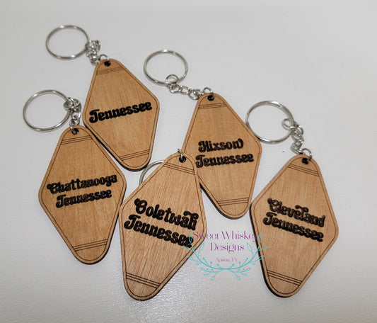 City /State Keychain