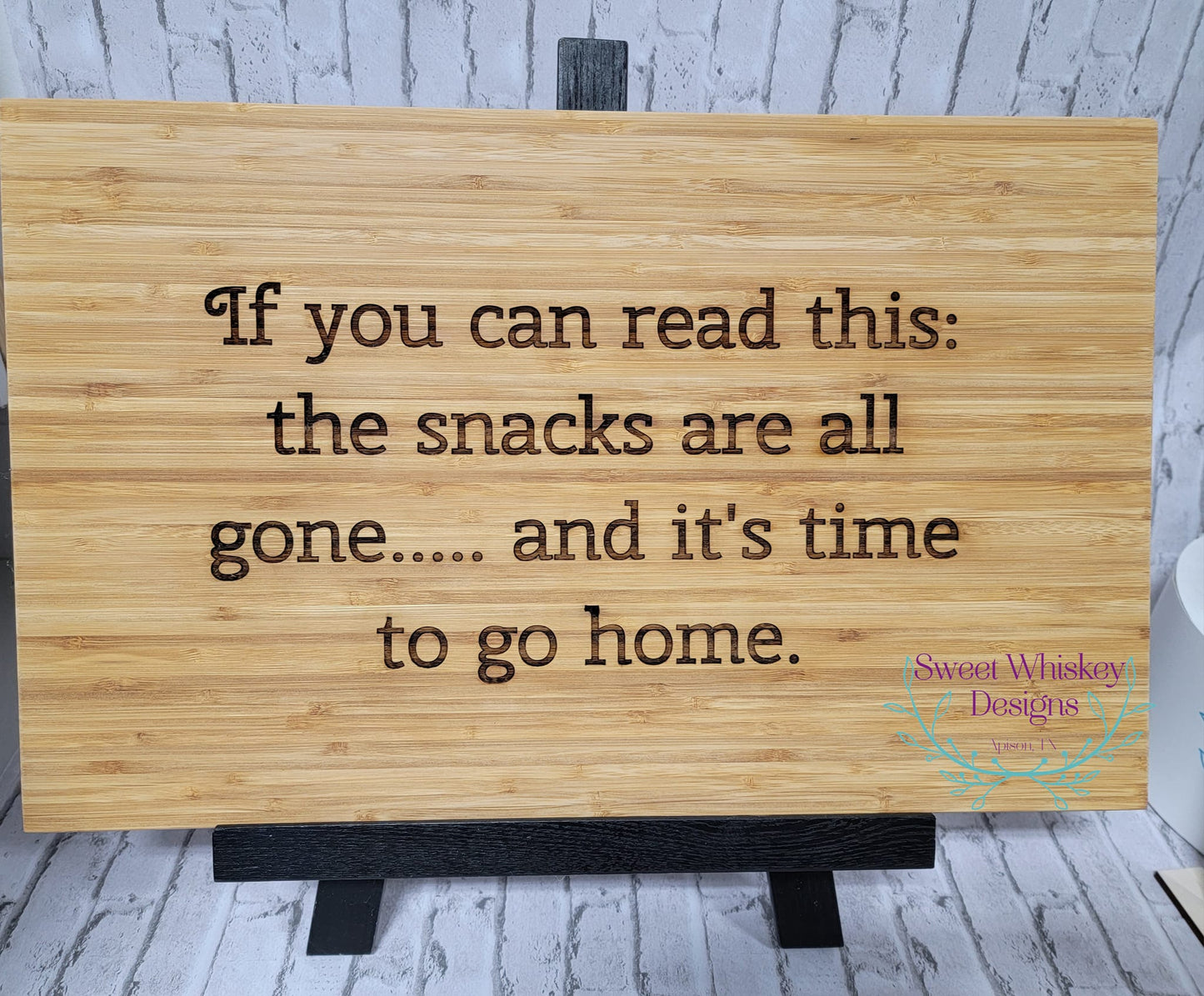 Snacks are all gone- Cutting board