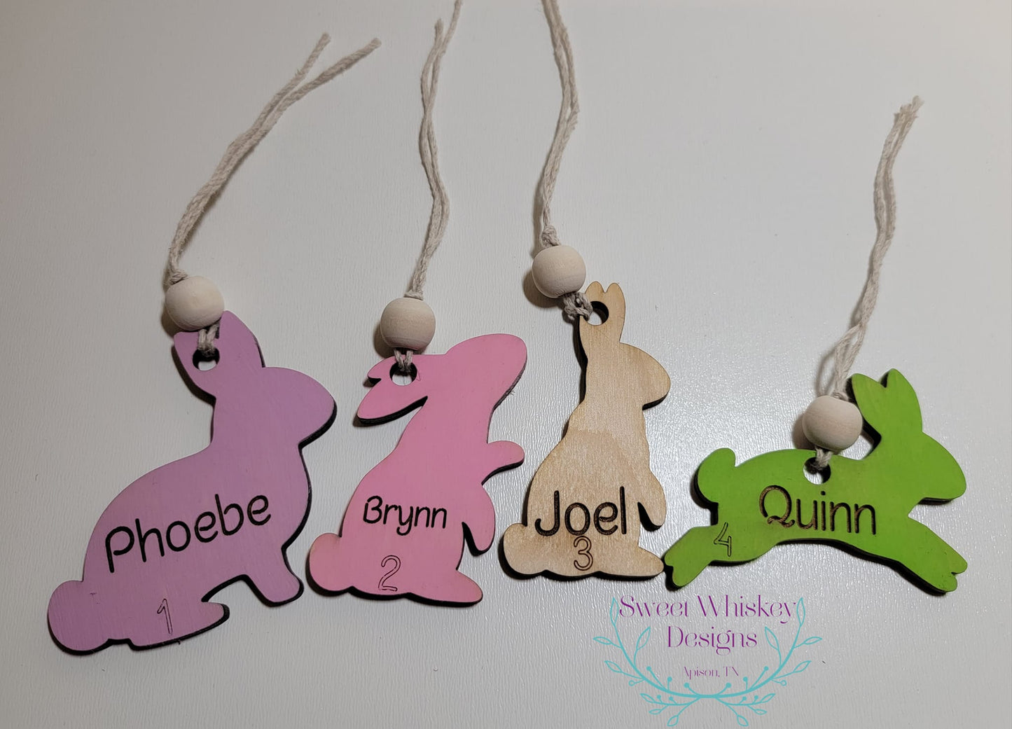 Small Bunny Basket Tag