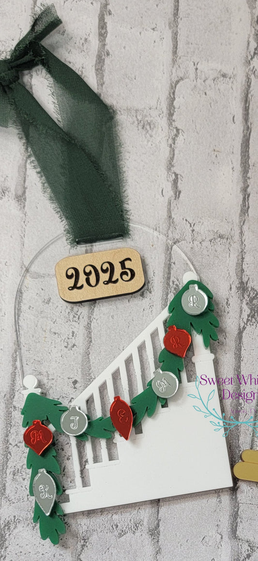 Custom Family Staircase Ornament